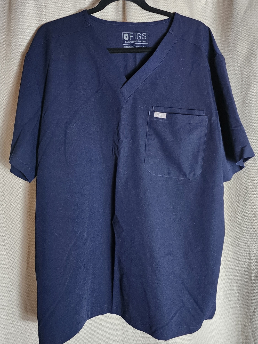 FIGS Leon Men’s Navy V-Neck Scrub Top Size XXL